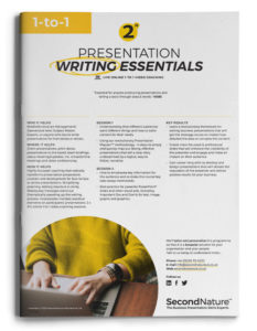 Presentation Writing Essentials topline