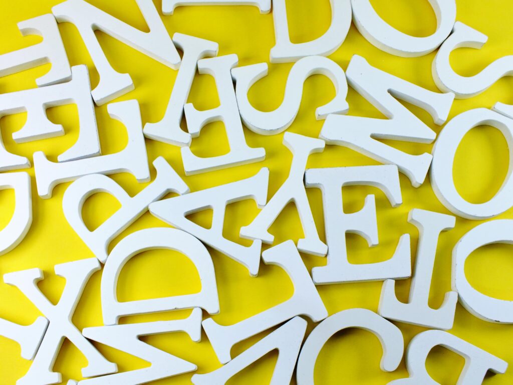 jumbled up letters