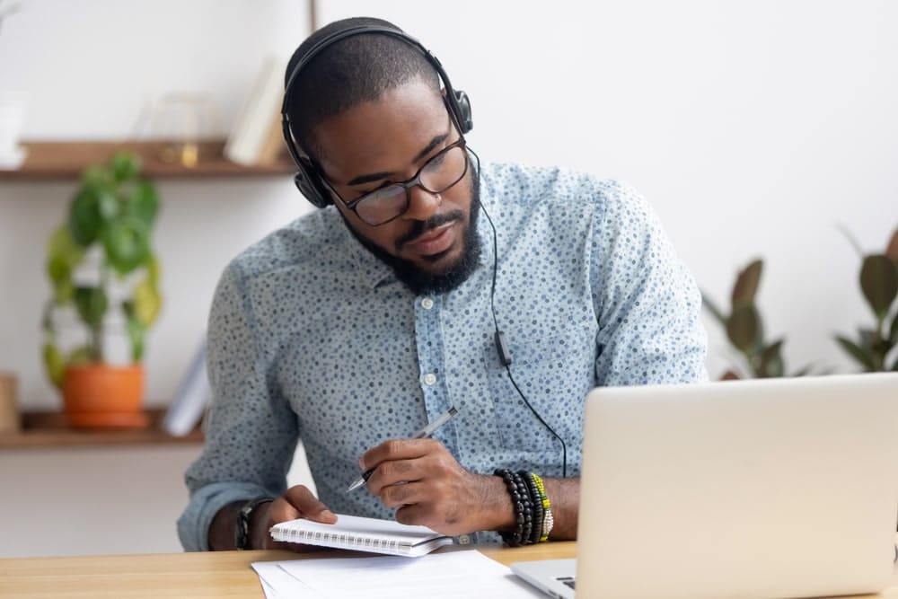 Man on a Virtual Instructor Led Training course