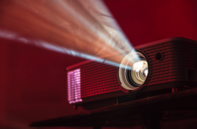 Projector presenting