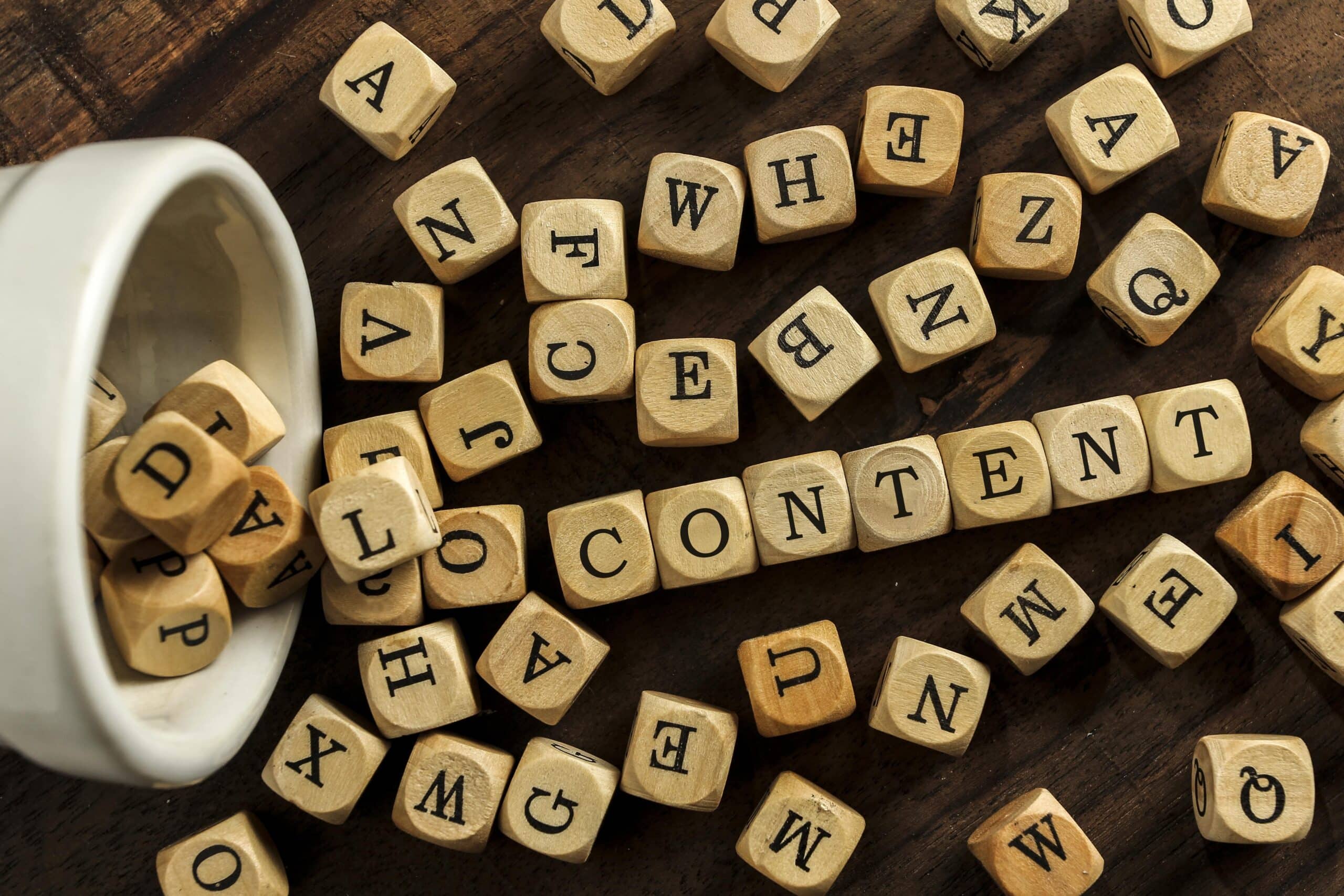 Content in scrabble