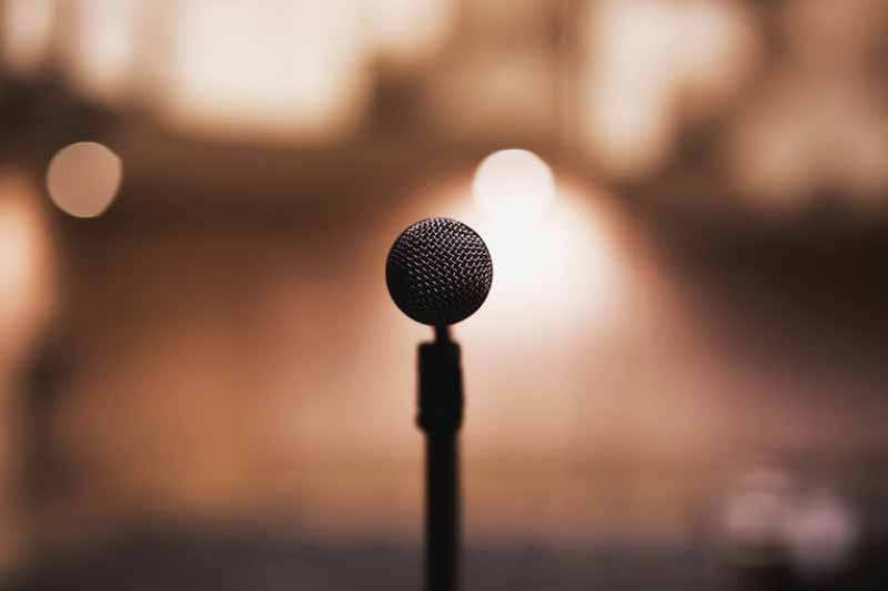 Microphone on Mic Stand