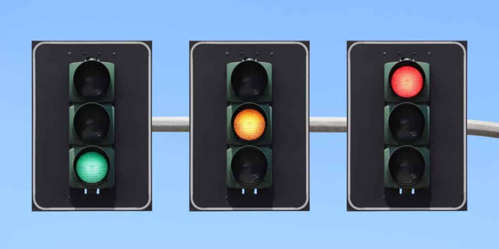 Traffic,Light,Sequence:,Green,,Yellow,And,Red,Light,With